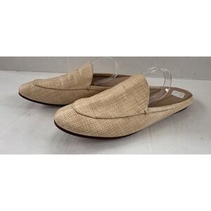 Banana Republic Women's Raffia Mule Slide Natural Beige Slip On Size 9 1/2